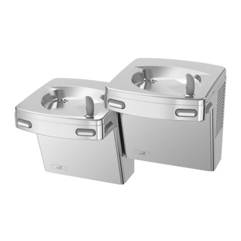 Oasis dvigubas mechaninis vandens fontanėlis ant sienos, modelis P8ACSLY