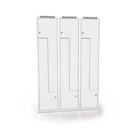 3 sekcijų spintelė Z forma , balta
