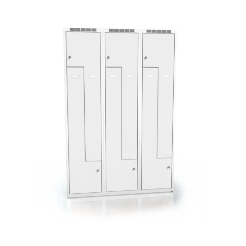 3 sekcijų spintelė Z forma , balta